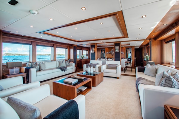 charter superyacht Acacia Main Salon