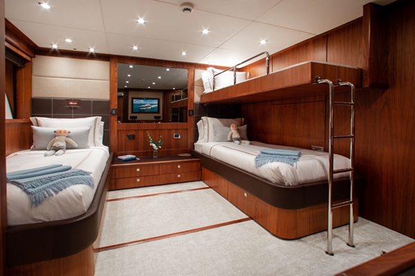 charter superyacht Acacia Stateroom Twin