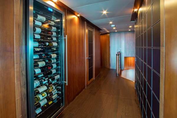 charter superyacht Acacia Wine Selection