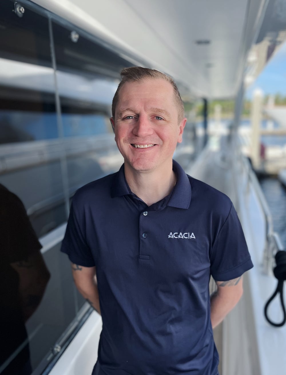 Charter superyacht Acacia Chef Phil Browning